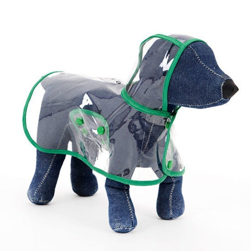 KFX-6022973 Durable Plastic Pet Raincoat for Small Dogs