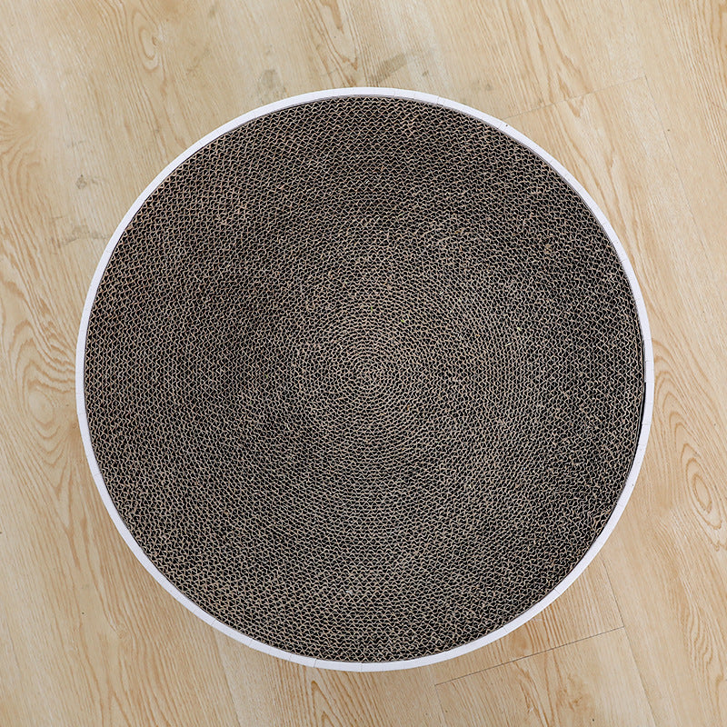 KFX-6024765 Disc Cat Scratching Board - White Panda, Corrugated Paper, 38.5x38.5x11cm