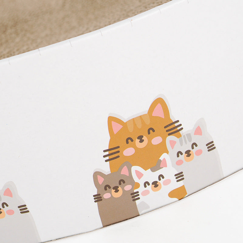 KFX-6024765 Disc Cat Scratching Board - White Panda, Corrugated Paper, 38.5x38.5x11cm