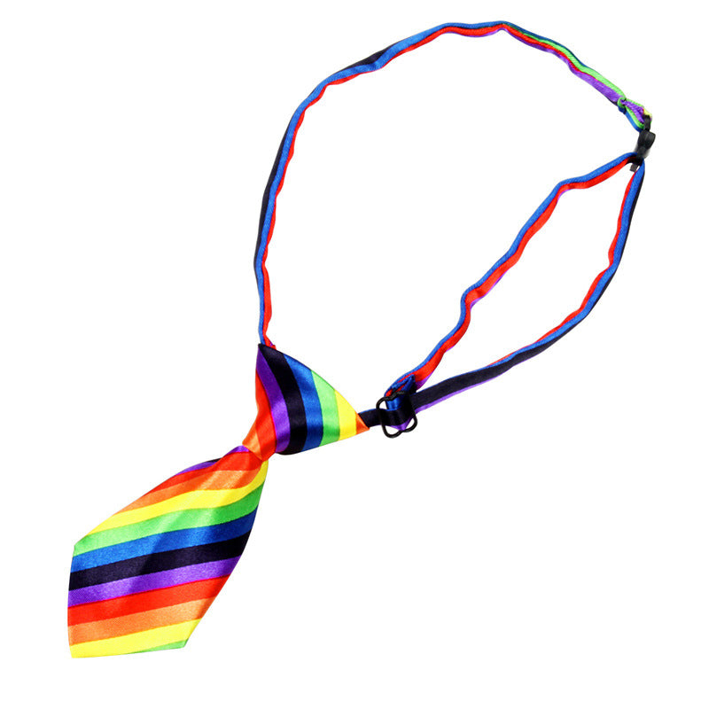 KFX-6026813 Pet Nylon Bow Tie – Solid Color Design for Pets and Children (10.5" x 5")