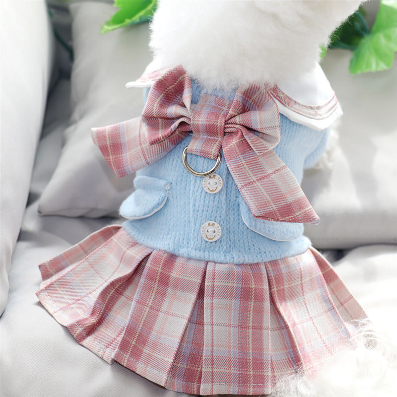 KFX-6026941 Princess Skirt Dog Clothing in Purple and Pink - Polyester Material, Sizes XS to XL