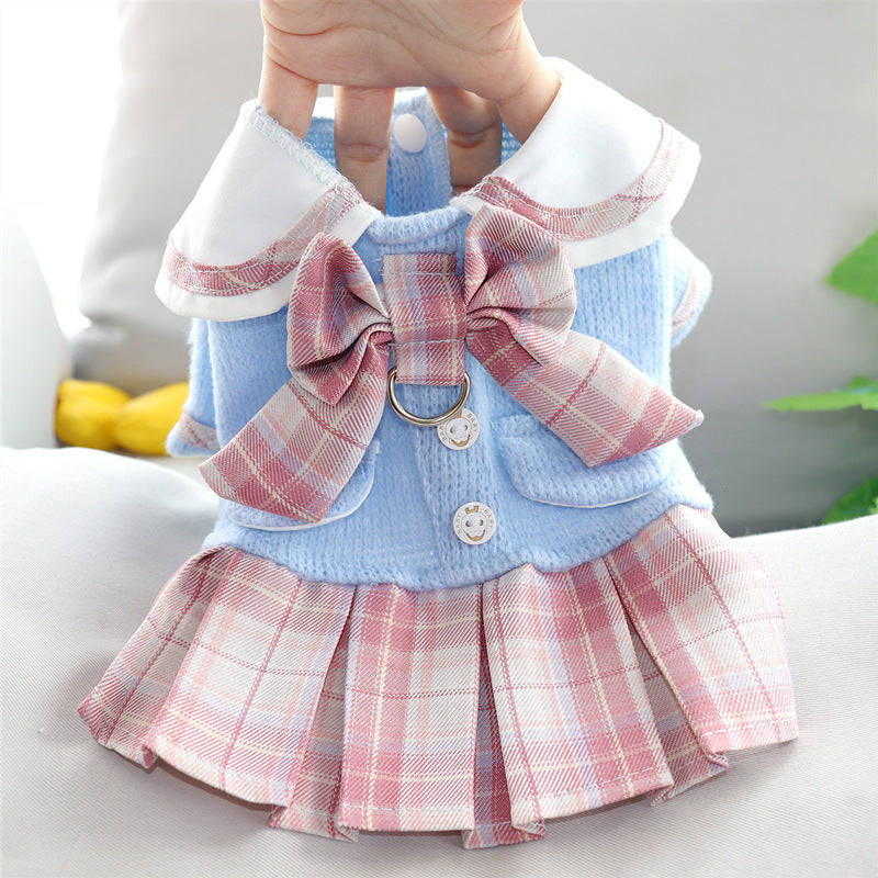 KFX-6026941 Princess Skirt Dog Clothing in Purple and Pink - Polyester Material, Sizes XS to XL