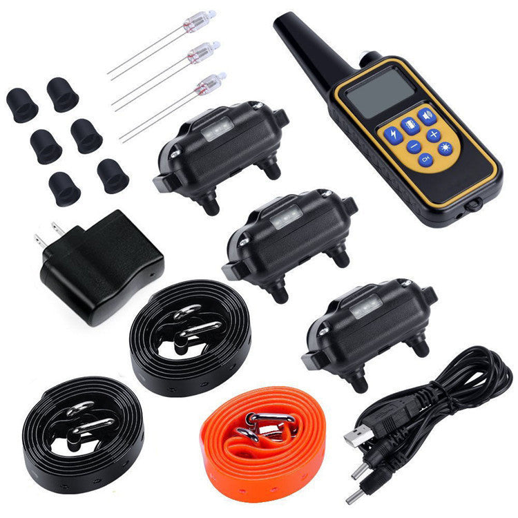 KFX-6027837 Rechargeable Waterproof Dog Bark Control Device with Adjustable Vibration and Shock Settings