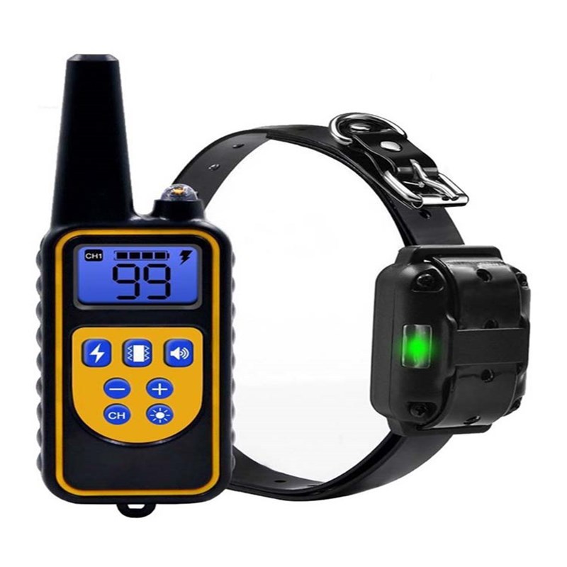 KFX-6027837 Rechargeable Waterproof Dog Bark Control Device with Adjustable Vibration and Shock Settings