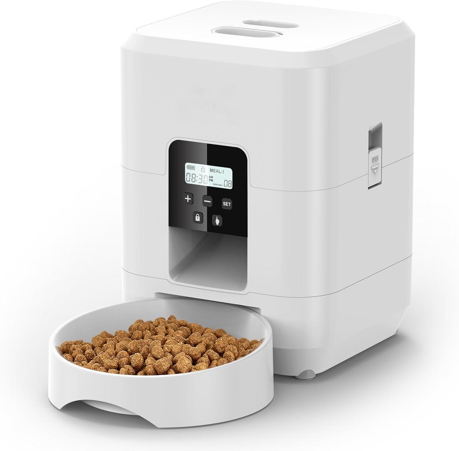 KFX-6028349 Automatic Pet Feeder with Intelligent Timing and Remote Control for Cats