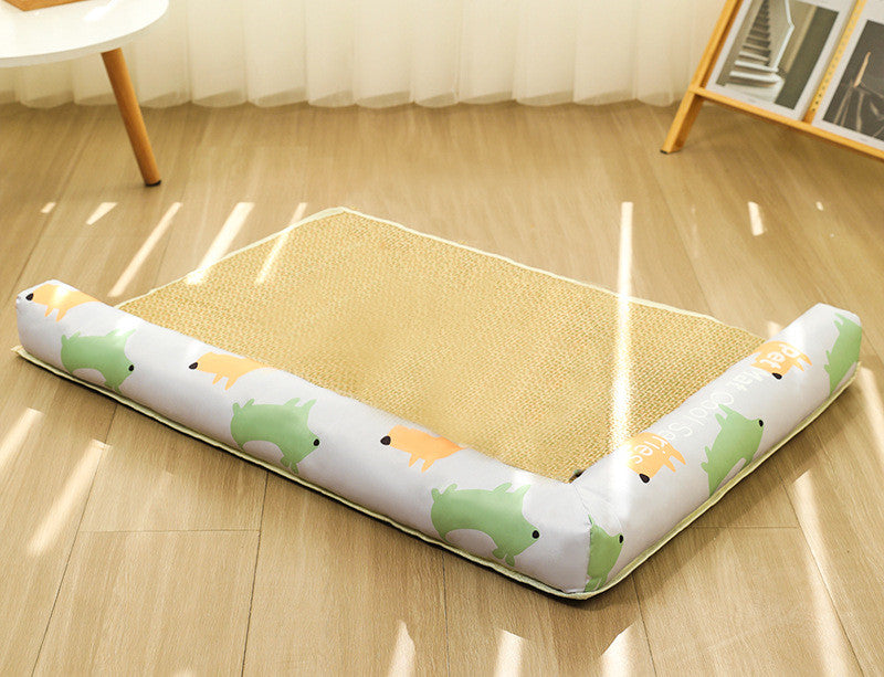 KFX-6028605 Cool Vine Mat Ice Cushion for Pets - Geometric, Cartoon Designs, Multiple Sizes Available