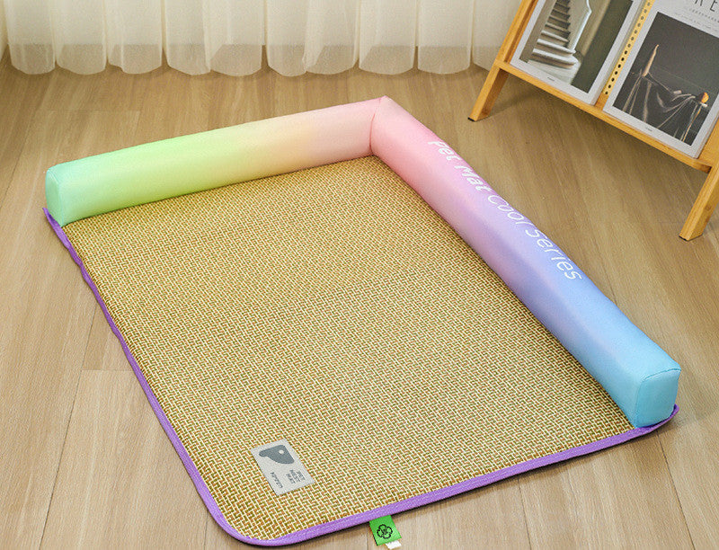 KFX-6028605 Cool Vine Mat Ice Cushion for Pets - Geometric, Cartoon Designs, Multiple Sizes Available
