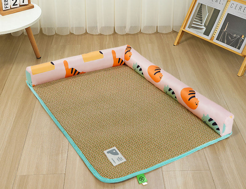 KFX-6028605 Cool Vine Mat Ice Cushion for Pets - Geometric, Cartoon Designs, Multiple Sizes Available