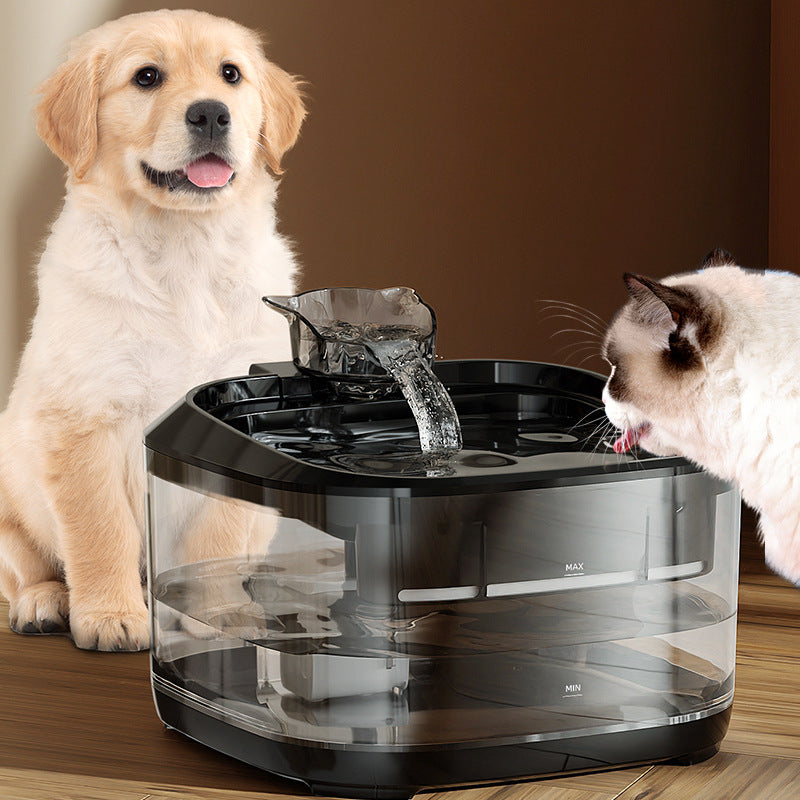 KFX-6030397 Automatic Circulating Filtration Pet Water Fountain - Large Capacity for Dogs and Cats