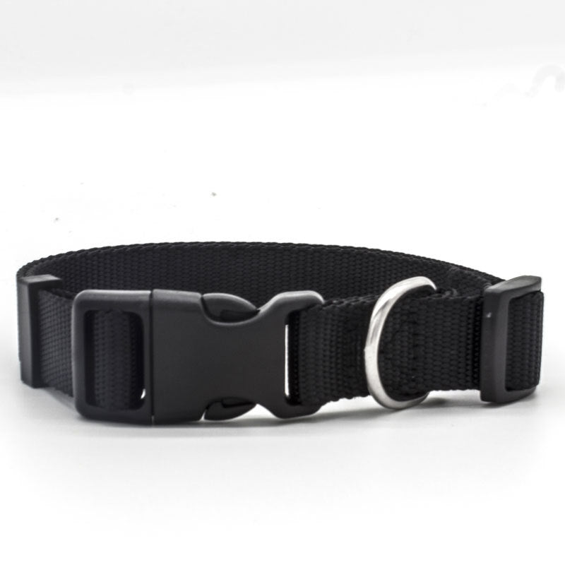 KFX-6032317 Soft Nylon Pet Collar for Dogs and Cats - Adjustable Neck Size with Durable Plastic Buckle and Neoprene Lining