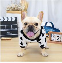 KFX-6032701 Autumn Winter Coral Velvet Sweater for Pugs with Cute Cow Print