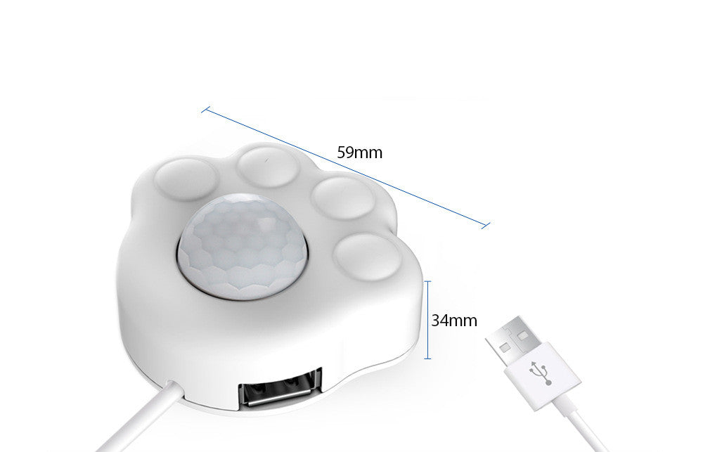 KFX-6036157 Automatic Infrared Sensor Pet Water Dispenser for Cats - White, 3m Range