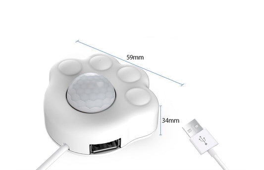 KFX-6036157 Automatic Infrared Sensor Pet Water Dispenser for Cats - White, 3m Range