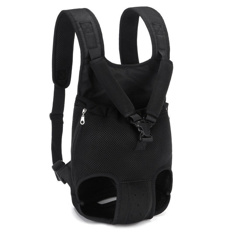 KFX-6036541 Foldable Canvas Pet Backpack with Mesh Design - Multi-Color Options Available