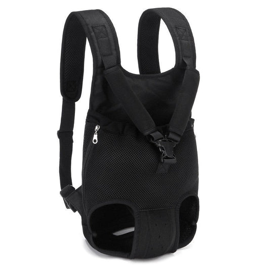 KFX-6036541 Foldable Canvas Pet Backpack with Mesh Design - Multi-Color Options Available