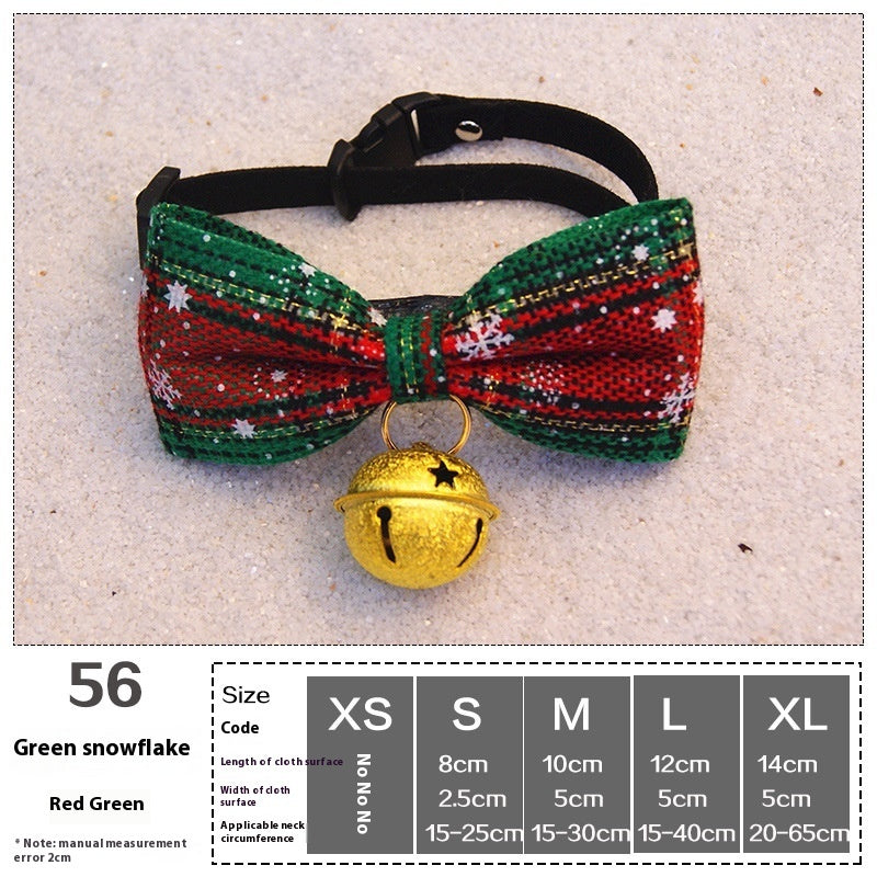 KFX-6037693 Pet Holiday Dress Up Scarf with Butterfly Bow Tie for Dogs and Cats - Festive Colors Available
