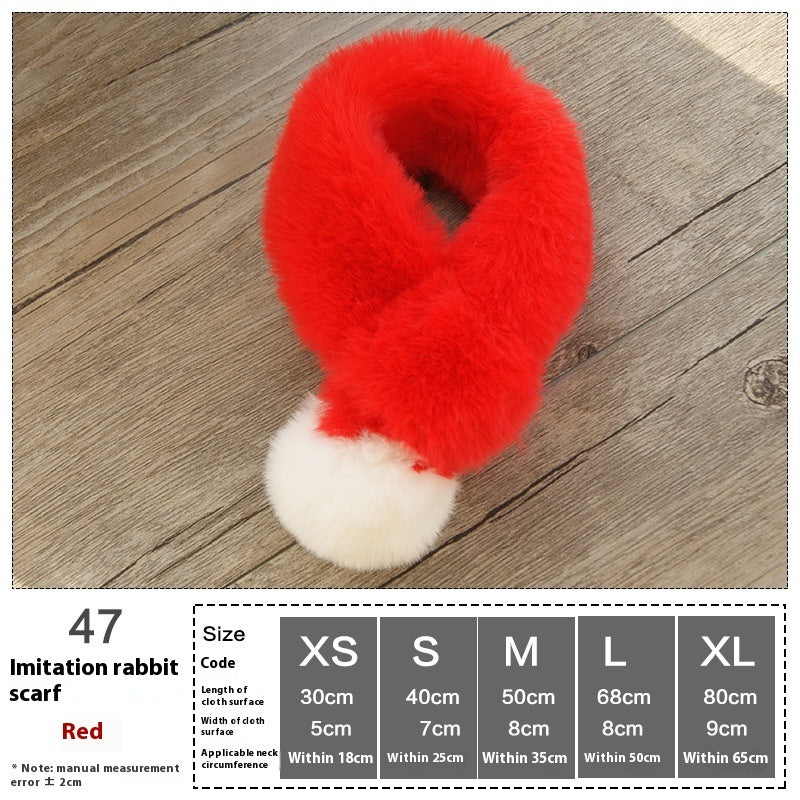 KFX-6037693 Pet Holiday Dress Up Scarf with Butterfly Bow Tie for Dogs and Cats - Festive Colors Available