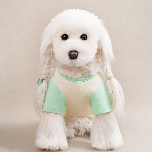 KFX-6040637 Casual Light Green Cartoon Pet Clothing for Small to Extra-Large Dogs