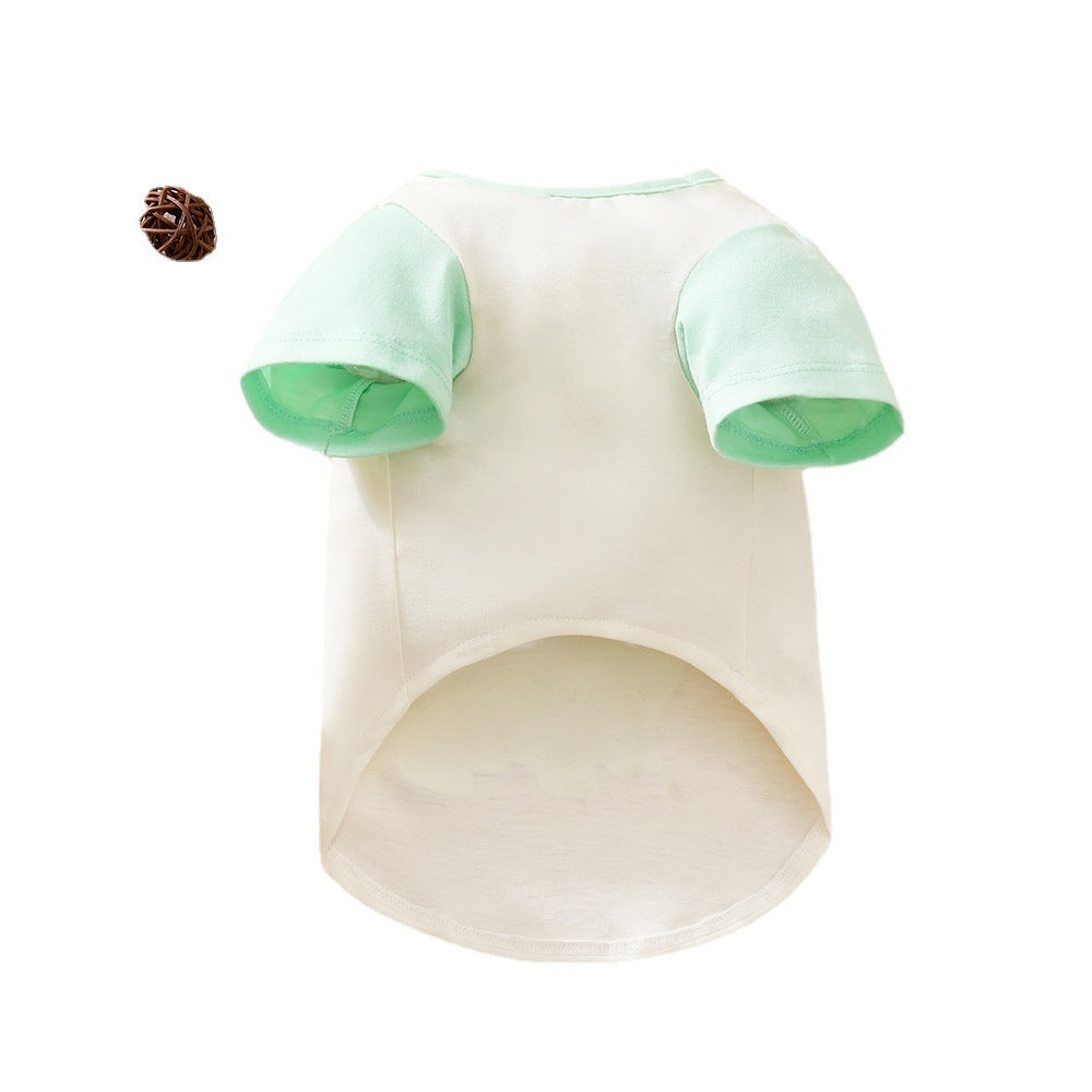 KFX-6040637 Casual Light Green Cartoon Pet Clothing for Small to Extra-Large Dogs