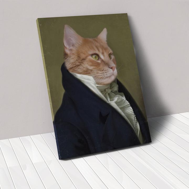 KFX-6041917 Personalized Rectangle Canvas Pet Portrait for Modern Home Decor