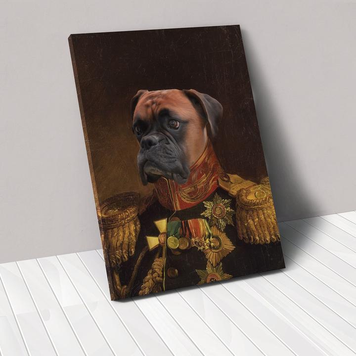 KFX-6041917 Personalized Rectangle Canvas Pet Portrait for Modern Home Decor