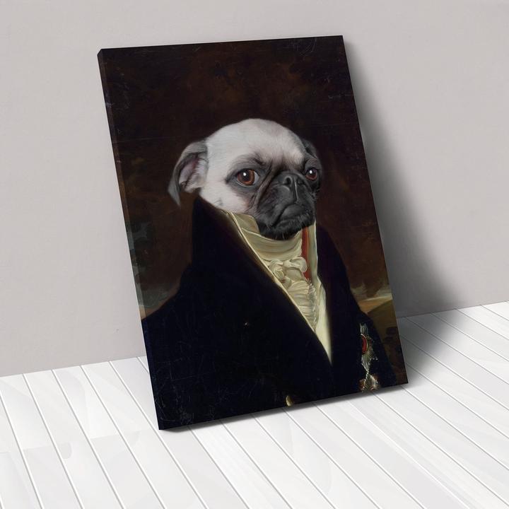 KFX-6041917 Personalized Rectangle Canvas Pet Portrait for Modern Home Decor