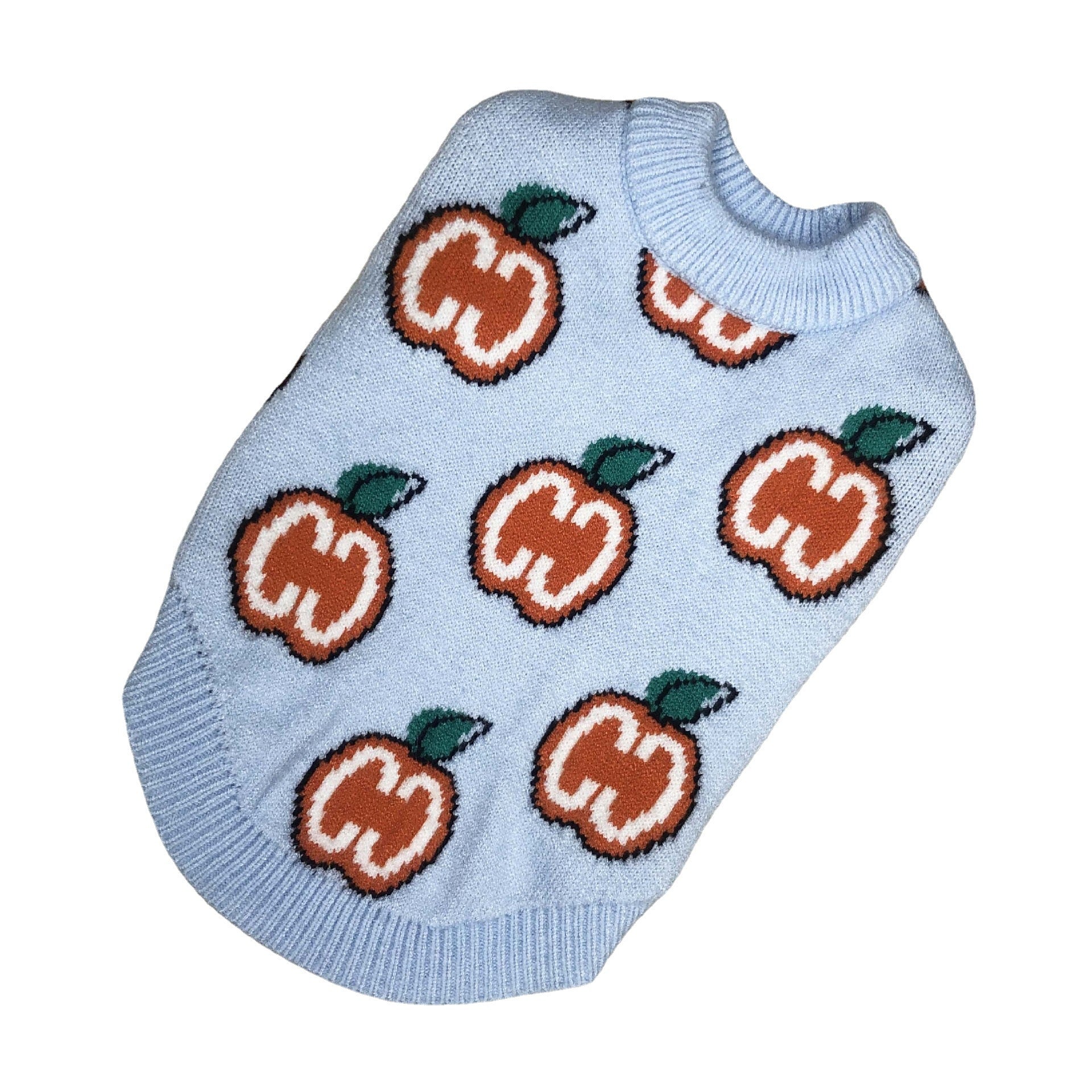 KFX-6043837 Cozy Wool Knit Dog Sweater for Autumn and Winter in Blue