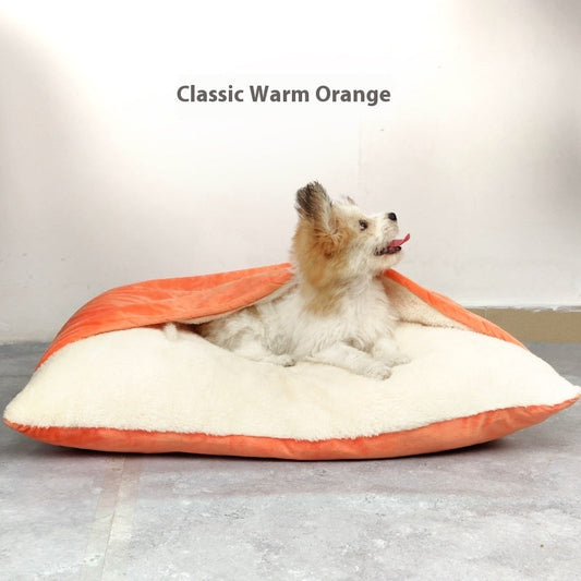 KFX-6045885 Cozy Cat Kennel with Teddy Winter Warm Mat in Multiple Colors and Sizes