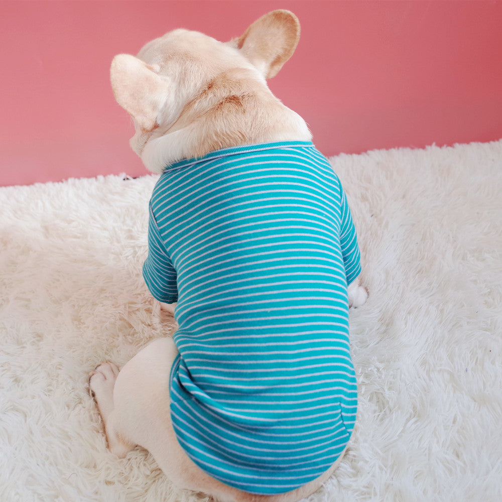 KFX-6046397 Cotton Stretch Padded Striped T-shirt for Everyday Comfort