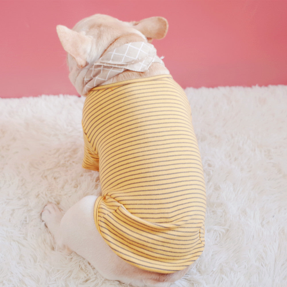 KFX-6046397 Cotton Stretch Padded Striped T-shirt for Everyday Comfort