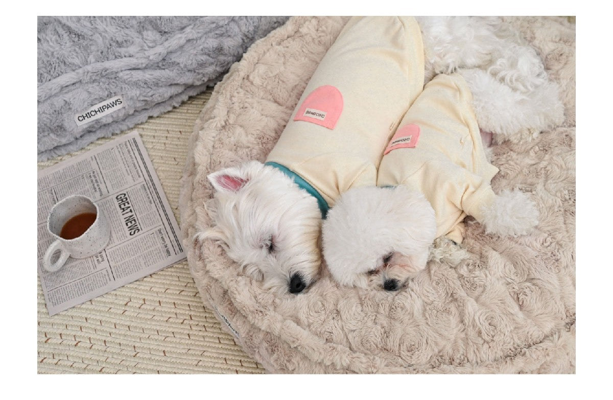 KFX-6047677 Deep Sleeping Dog Nest in Suede with PP Cotton Lining - Available in Small, Medium, and Large