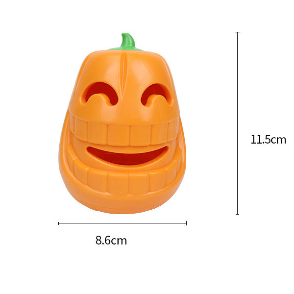 KFX-6049085 Halloween Pumpkin Dog Chew Toy – Interactive Treat Dispensing Puzzle for All Breeds – Durable Thermoplastic Rubber Design