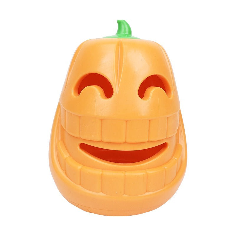 KFX-6049085 Halloween Pumpkin Dog Chew Toy – Interactive Treat Dispensing Puzzle for All Breeds – Durable Thermoplastic Rubber Design