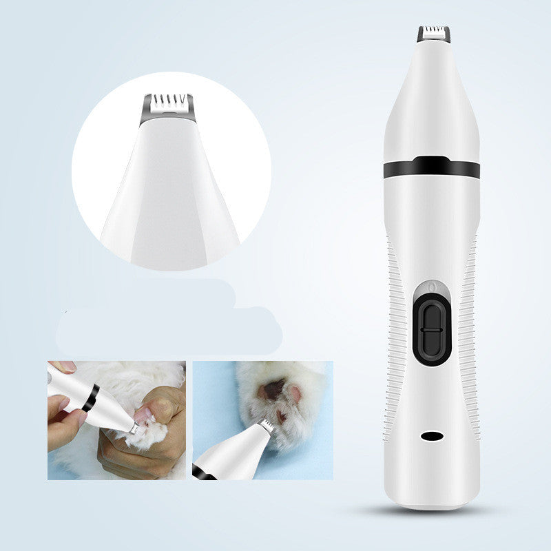 KFX-6049597 Multifunctional Pet Shaver Scissors and Nail Polisher with USB Charging