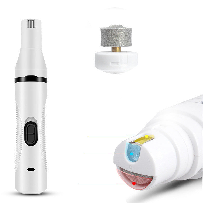 KFX-6049597 Multifunctional Pet Shaver Scissors and Nail Polisher with USB Charging