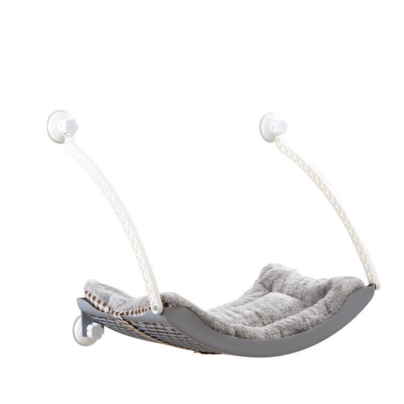 KFX-6058941 Hanging Cat Hammock for Sunbathing - Durable Plastic Pet Nest
