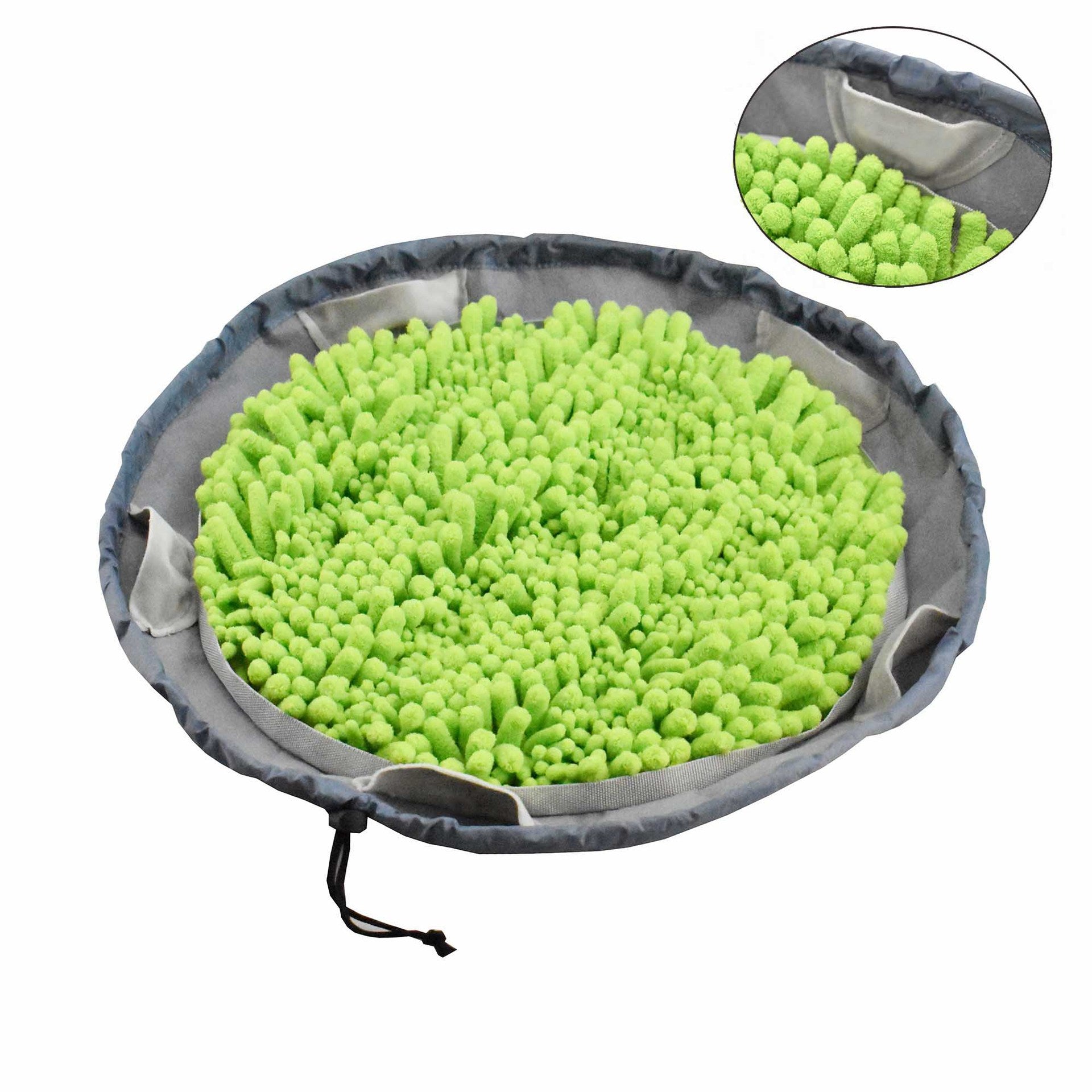 KFX-6061117 Pet Olfactory Training Blanket - Sniffing Pad Made of Polyester, 32x22x3cm in Blue, Green, and Gray