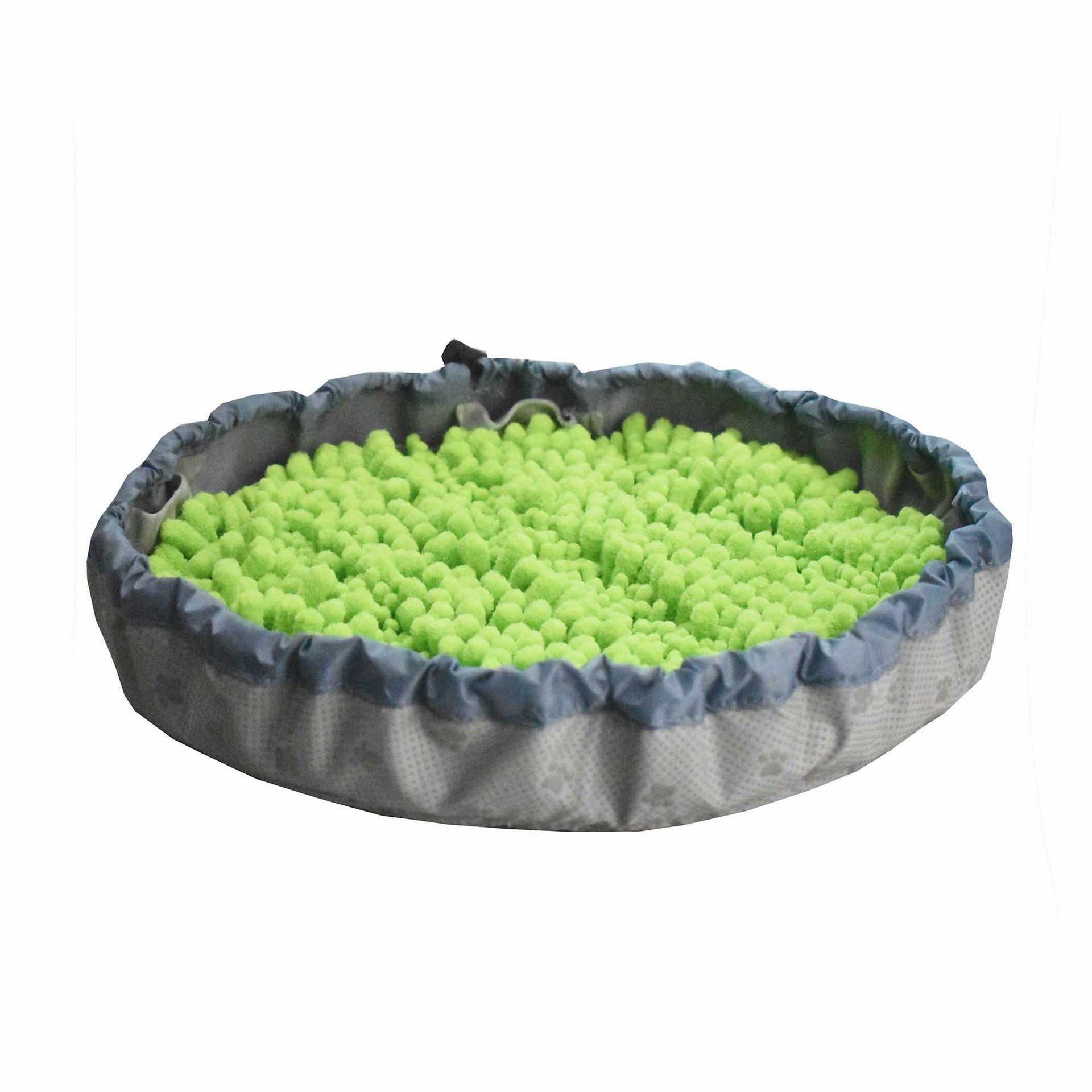 KFX-6061117 Pet Olfactory Training Blanket - Sniffing Pad Made of Polyester, 32x22x3cm in Blue, Green, and Gray