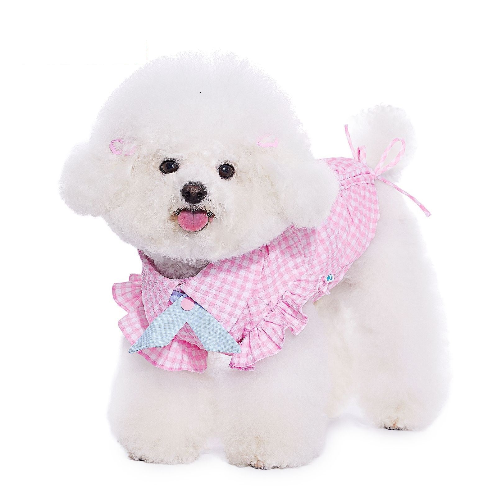 KFX-6062909 Pink Casual Thin Shirt for Small Dogs - Bichon, Teddy, Schnauzer - XXS to XL Size Options