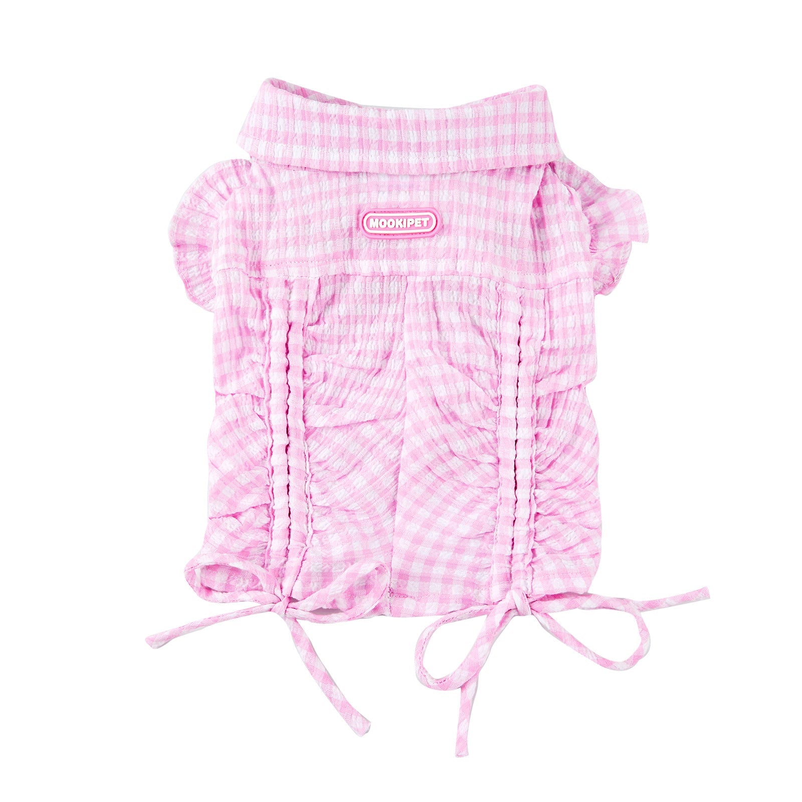KFX-6062909 Pink Casual Thin Shirt for Small Dogs - Bichon, Teddy, Schnauzer - XXS to XL Size Options