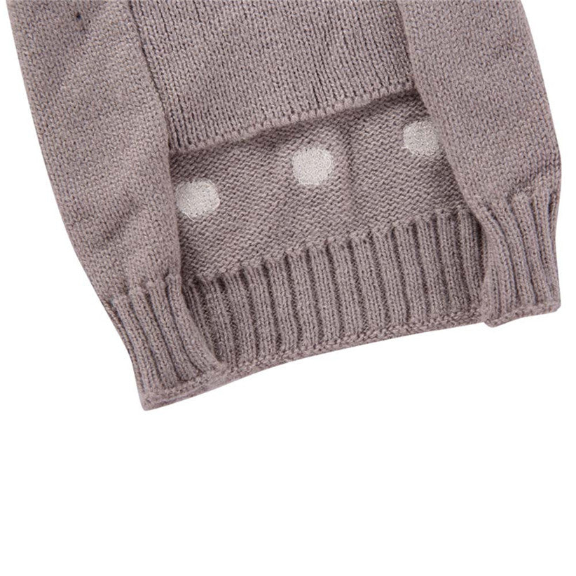 KFX-6063677 Embroidered Pet Sweater for Autumn and Winter - Grey, Multiple Sizes Available