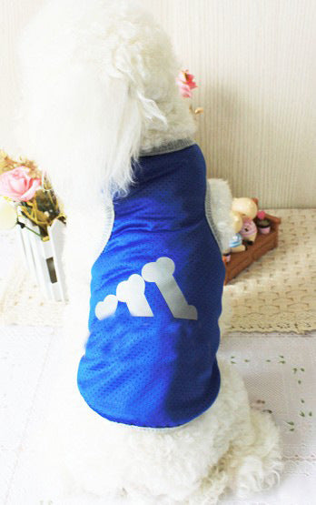 KFX-6067261 Casual Polyester Pet Vest in Blue, Pink, Gray - Multiple Sizes Available