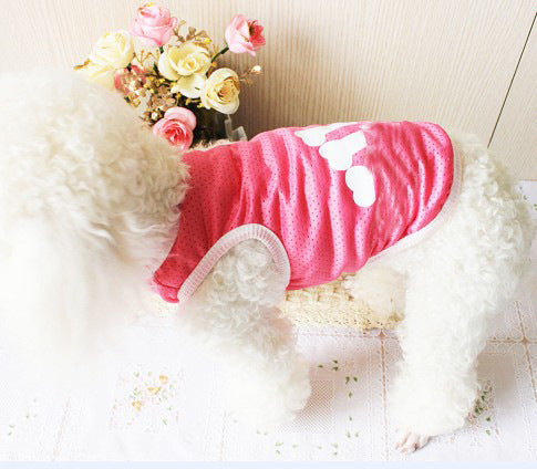 KFX-6067261 Casual Polyester Pet Vest in Blue, Pink, Gray - Multiple Sizes Available
