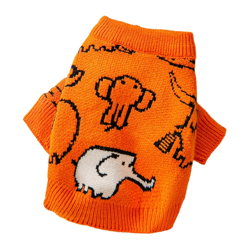 KFX-6067645 Cozy Knitted Dog Sweater for Small Dogs with Charming Patterns and Soft Warm Fabric