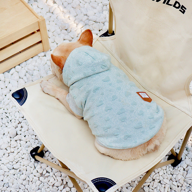 KFX-6068157 Light Blue Cotton Sleeveless Sweater for Small and Medium Dogs - Sizes S to XXXL