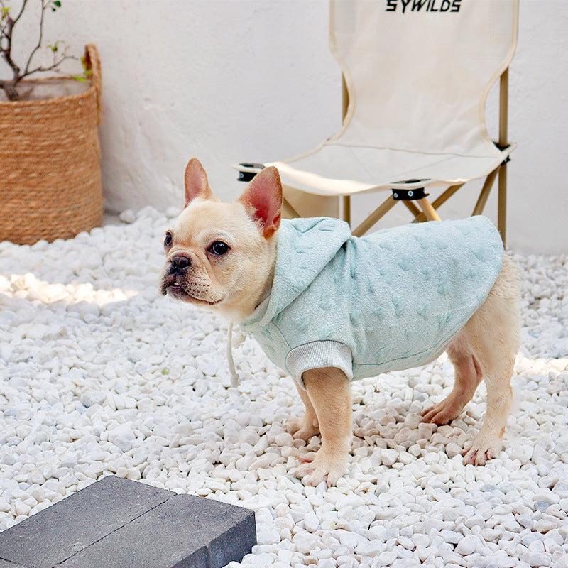 KFX-6068157 Light Blue Cotton Sleeveless Sweater for Small and Medium Dogs - Sizes S to XXXL