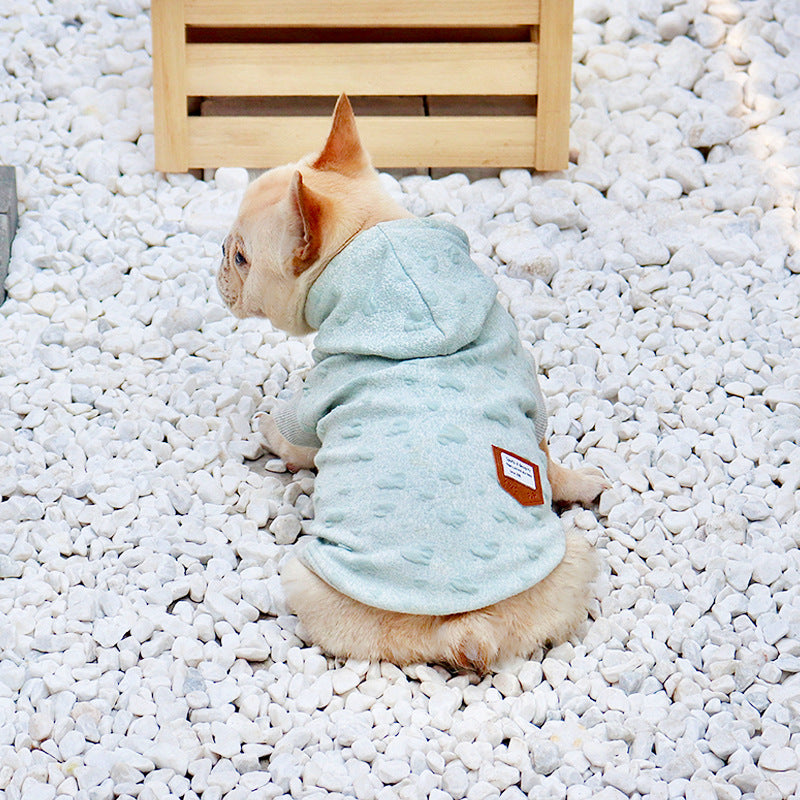 KFX-6068157 Light Blue Cotton Sleeveless Sweater for Small and Medium Dogs - Sizes S to XXXL
