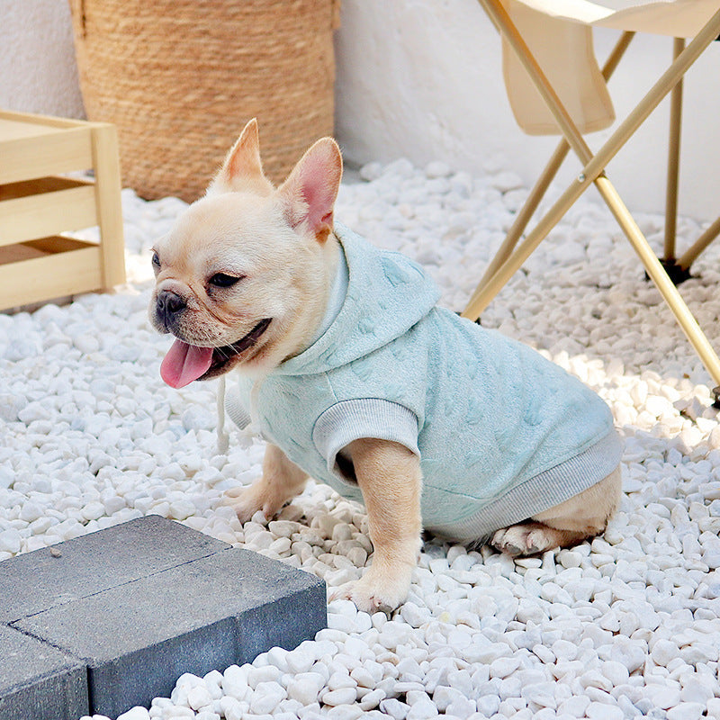 KFX-6068157 Light Blue Cotton Sleeveless Sweater for Small and Medium Dogs - Sizes S to XXXL