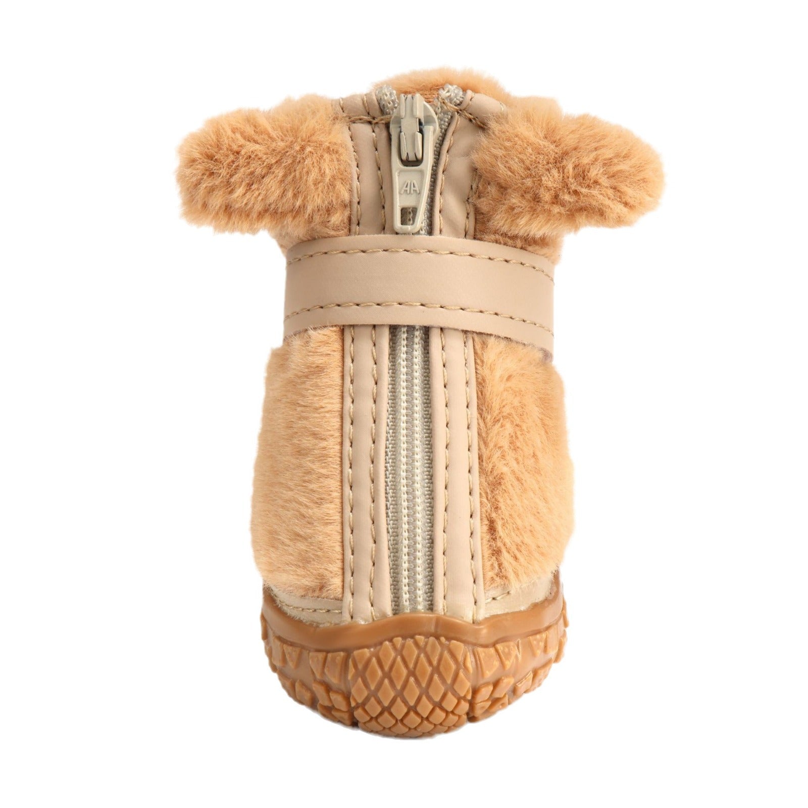 KFX-6069693 Winter Dog Booties with Ear Decoration - Anti-Slip Paw Protectors for Small Dogs