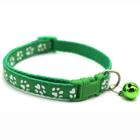 KFX-6070845 Adjustable Anti-Bite Collar with Copper Bell for Small Dogs and Cats